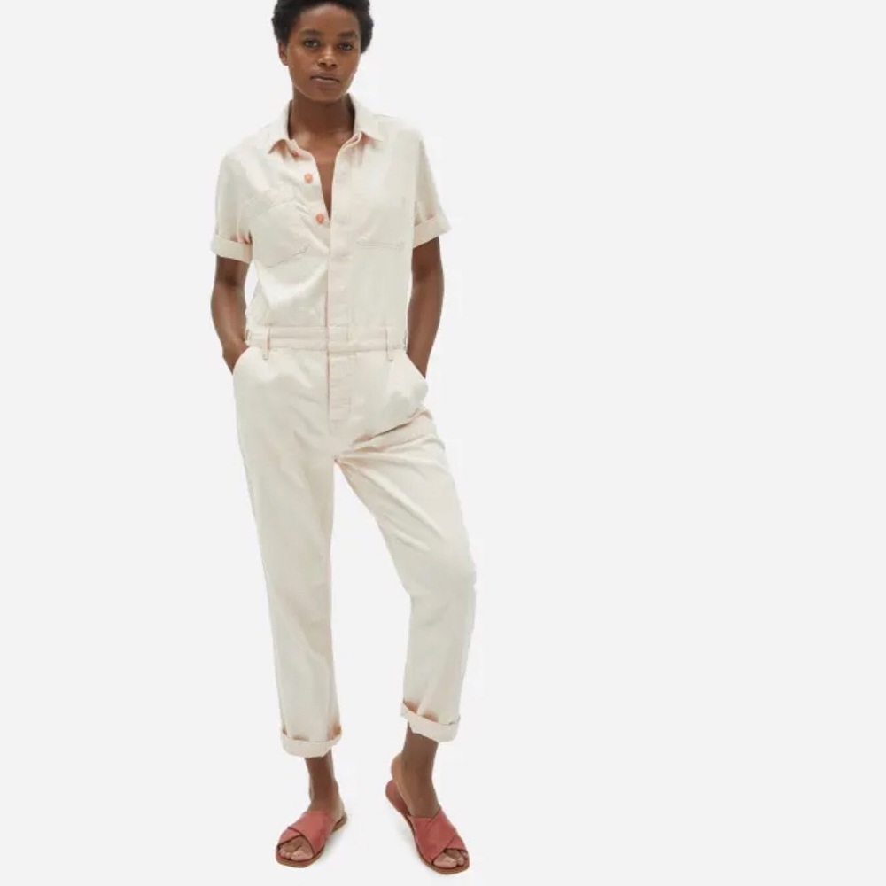 Everlane Super-Soft Summer Jean Coverall Jumpsuit